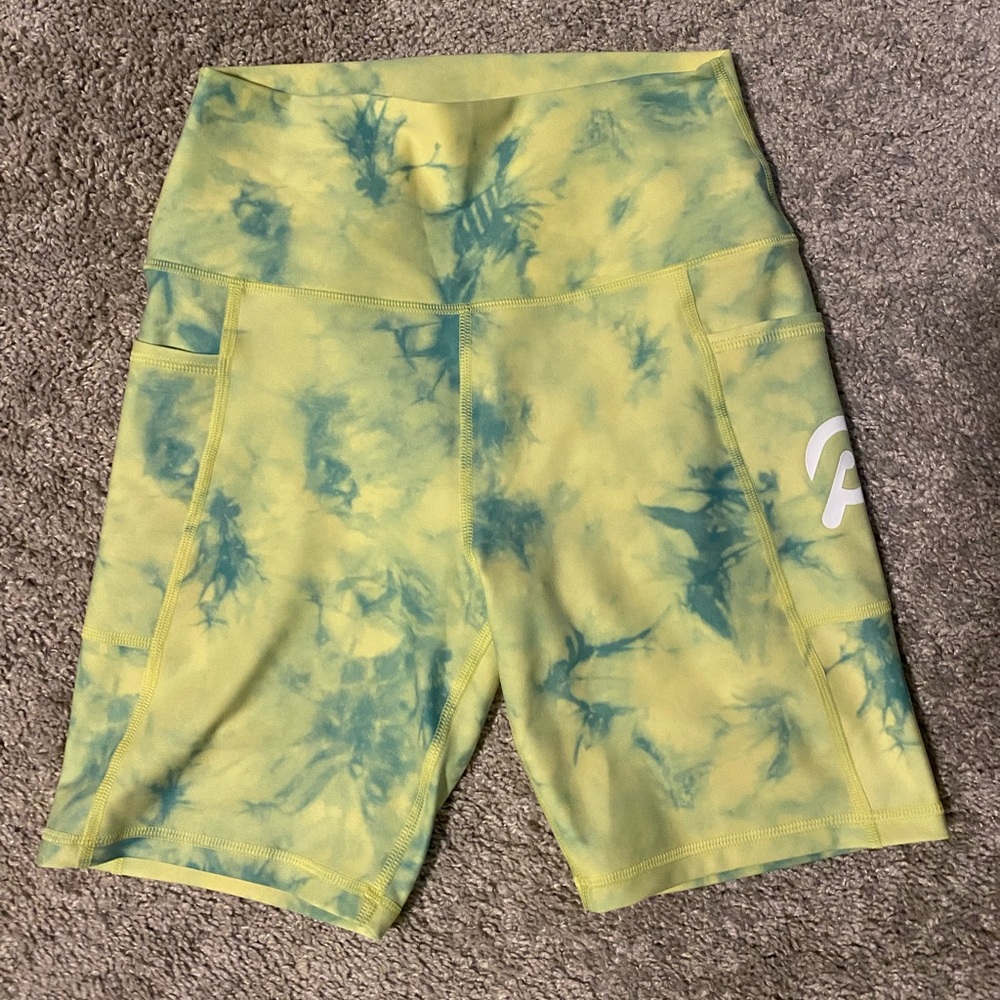 Peloton Cadent 7" Tie-Dye Pocket Bike Short NWT size smal